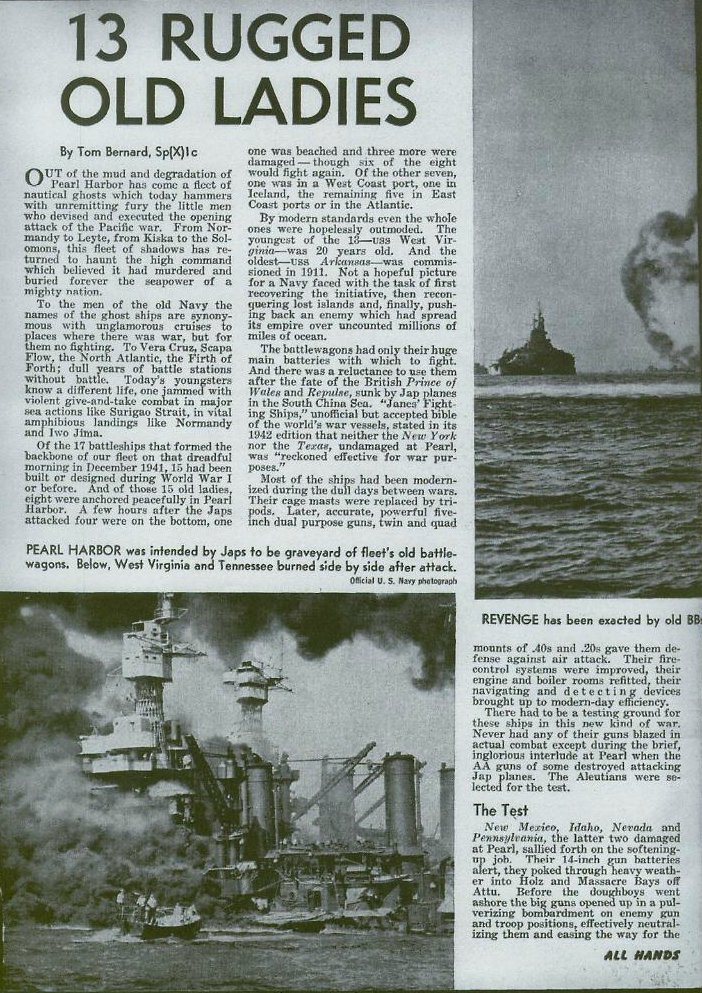 13 Rugged Old Ladies — All Hands July 1945, p. 2