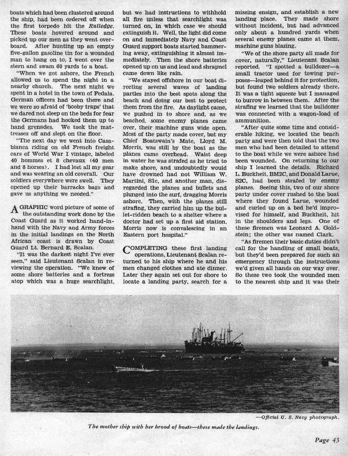 The Action in North Africa — All Hands January 1943, p. 43
