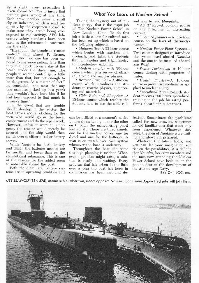 School for Navy's Nuclear Sailors — All Hands April 1956, p. 9