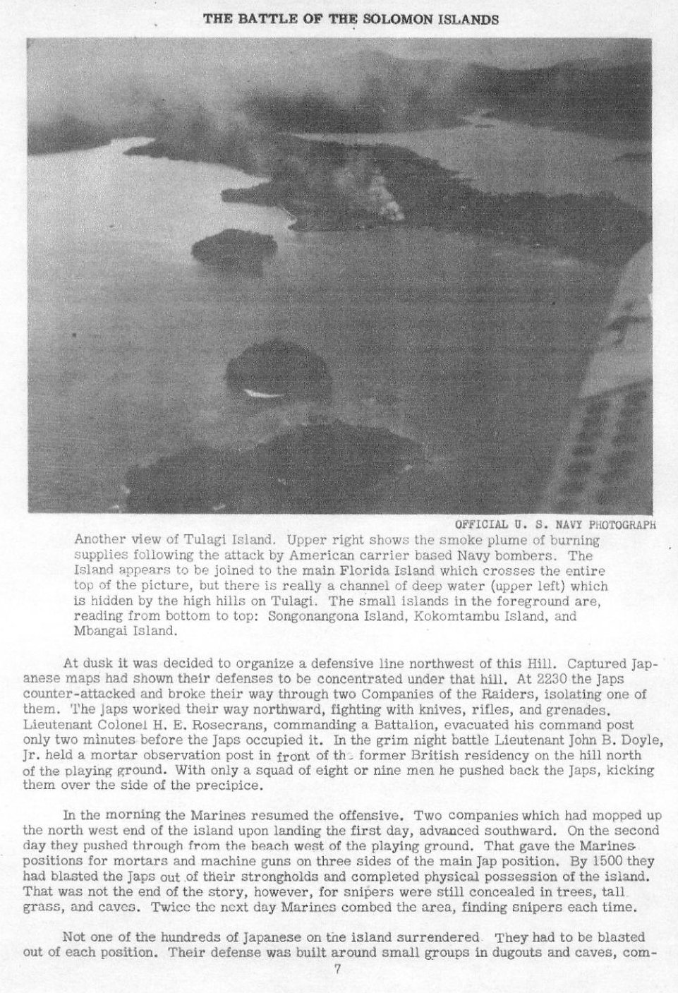 The Battle of the Solomon Islands — All Hands September 1942, p. 7