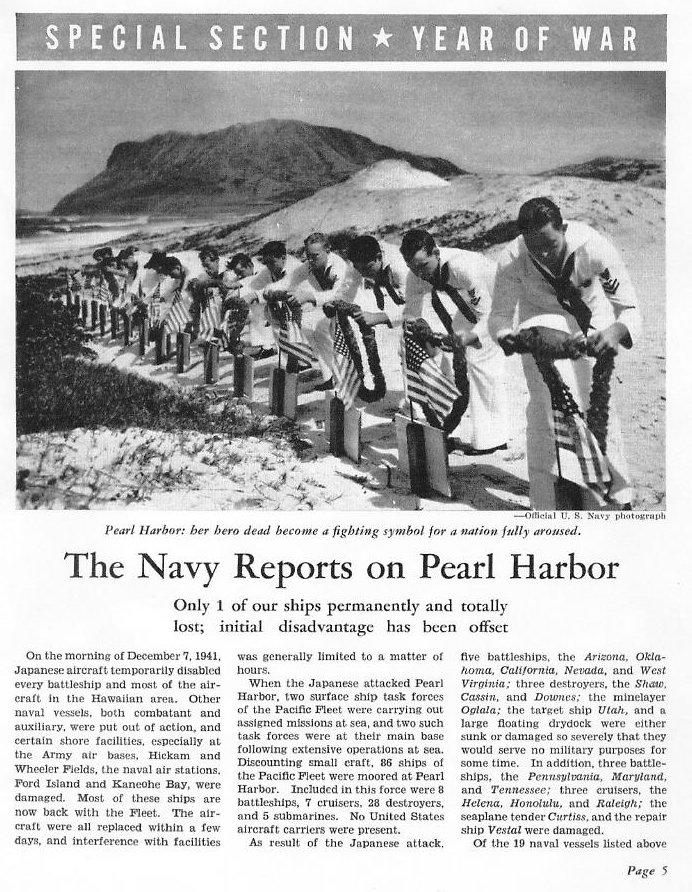 The Navy Reports on Pearl Harbor — All Hands December 1942, p. 5