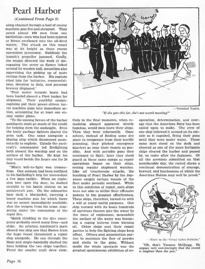 The Navy Reports on Pearl Harbor — All Hands December 1942, p. 56