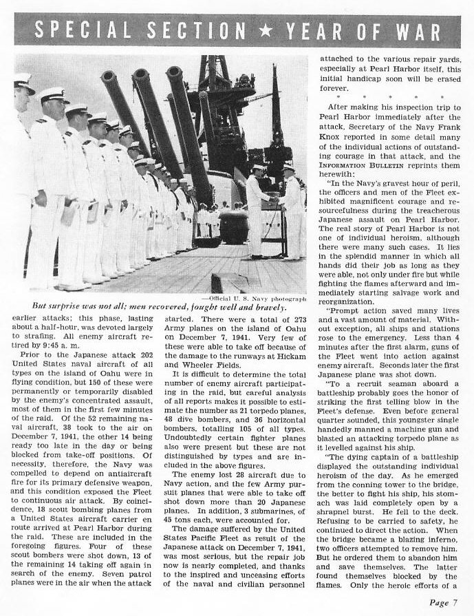 The Navy Reports on Pearl Harbor — All Hands December 1942, p. 7