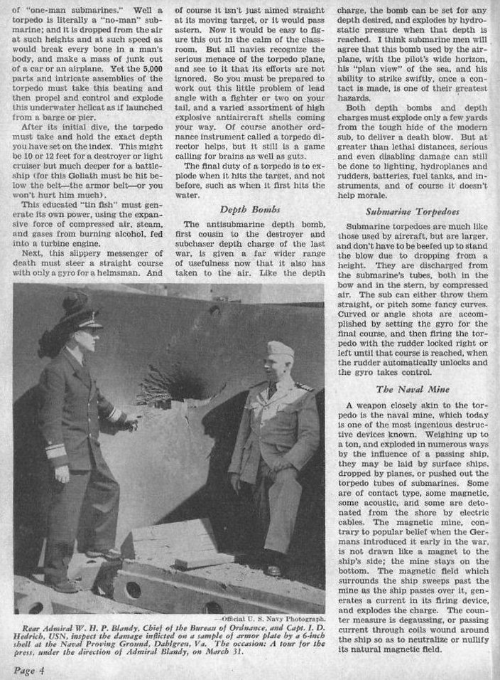The Role of Naval Ordnance in War — All Hands May 1943, p. 4