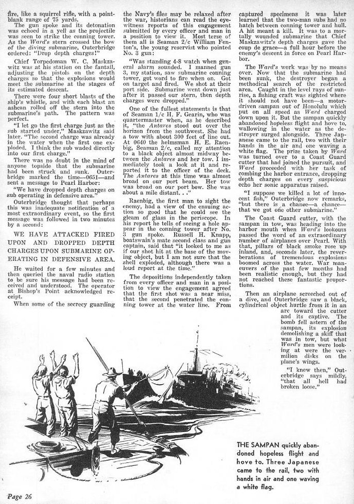 War's First Shot: USS Ward at Pearl Harbor — All Hands February 1945, p. 26