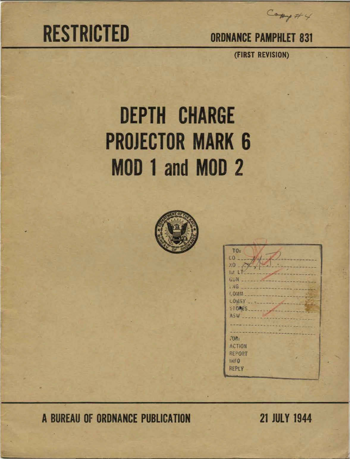 OP-831 Depth Charge Projector Mark 6 cover