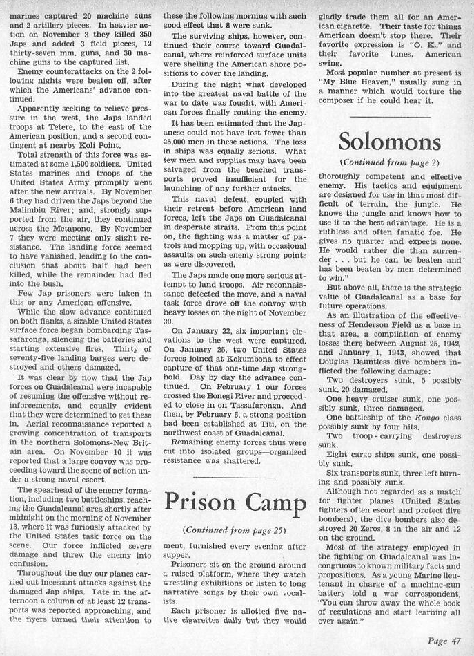The Value of Our Solomons Bases — p.47