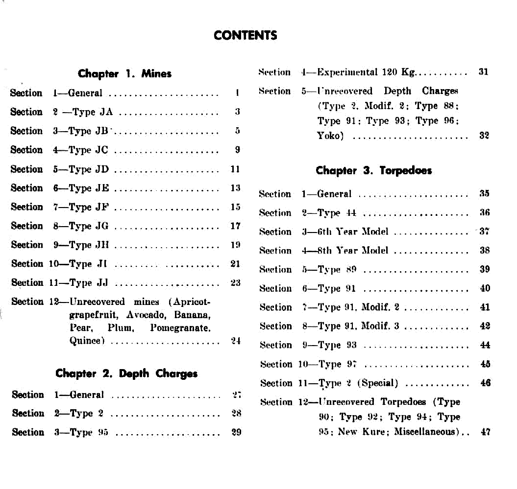 Table of Contents