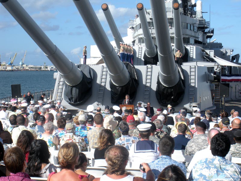 64th anniversary of Japanese surrender aboard USS Missouri