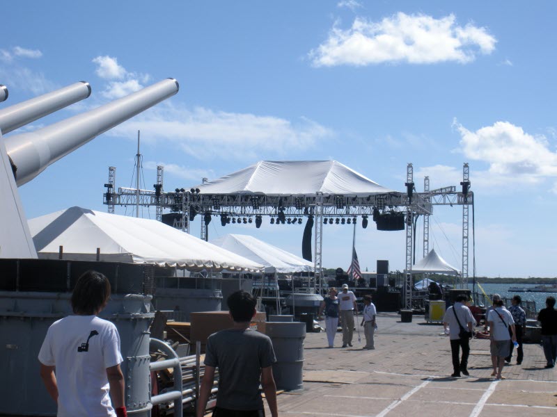 USS Missouri teak deck replacement
