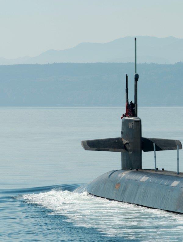 Ohio-class ballistic missile submarine photograph