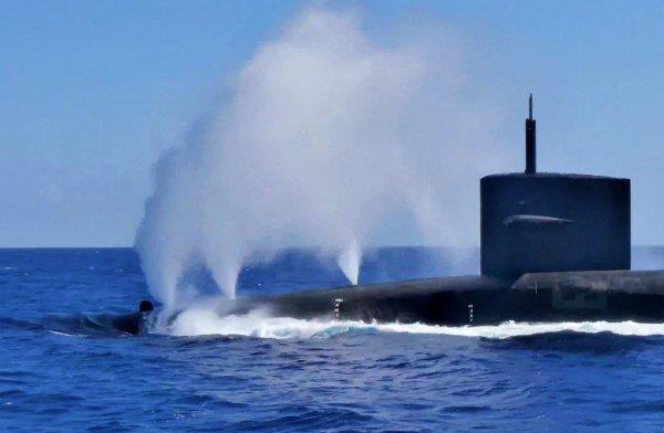 Ohio-class ballistic missile submarine photograph