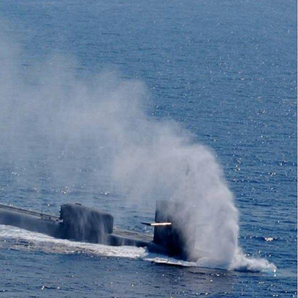 Ohio-class ballistic missile submarine photograph