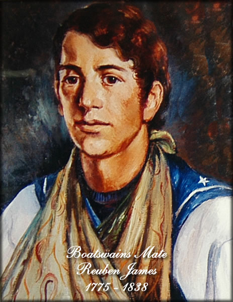 Boatswain's Mate Reuben James, for whom the ship was named