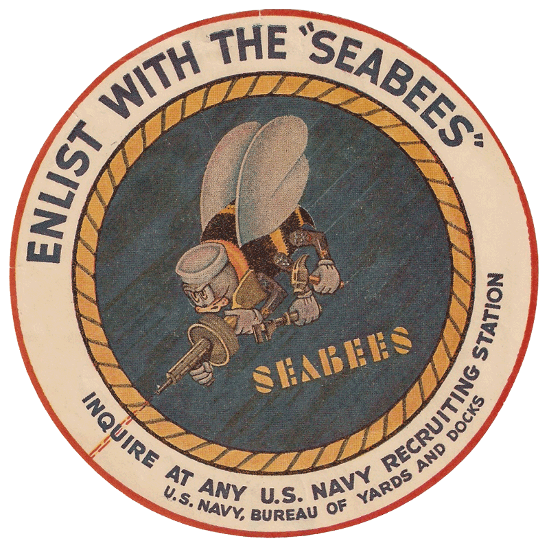 U.S. Navy Seabees insignia patch