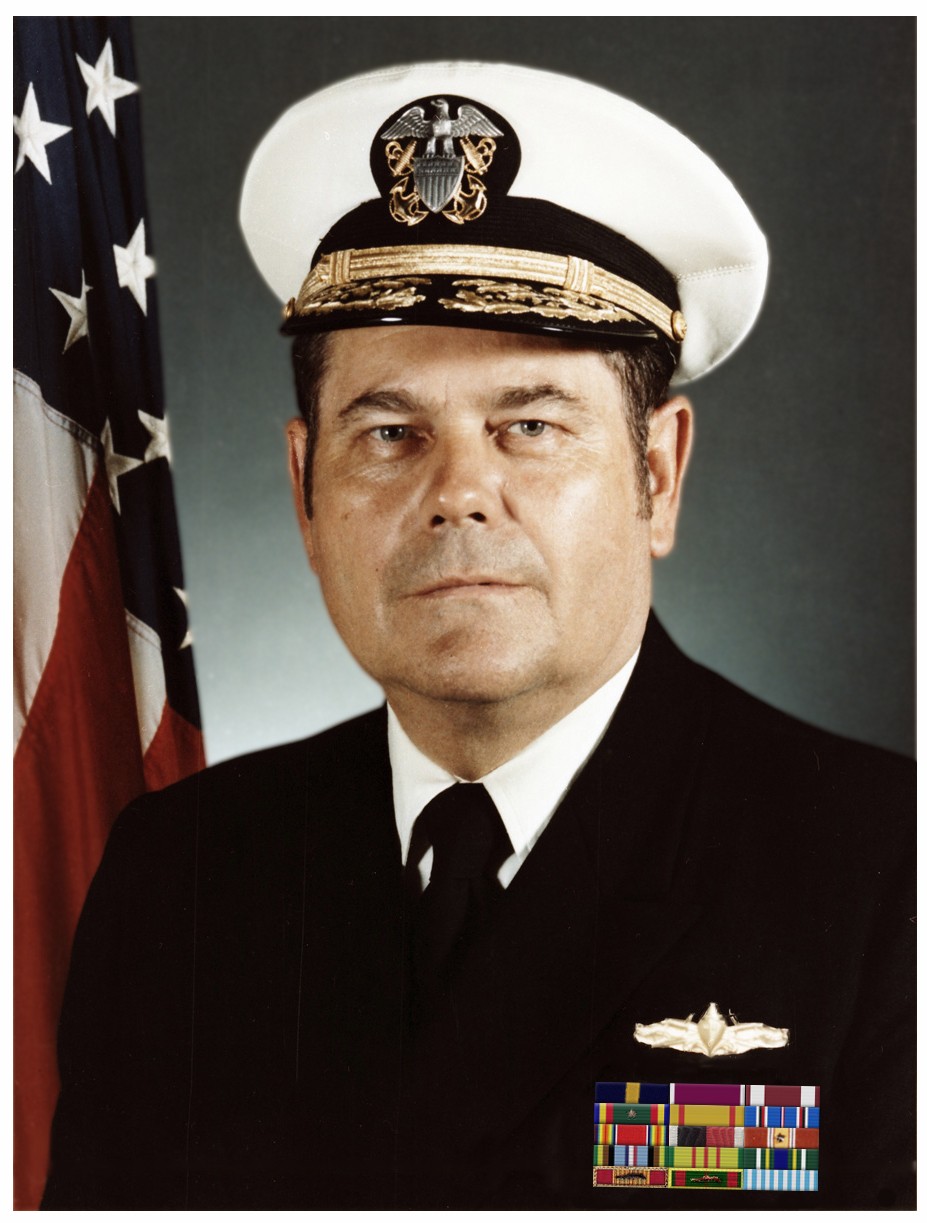 Rear Admiral Wayne E. Meyer in dress uniform, official Navy portrait