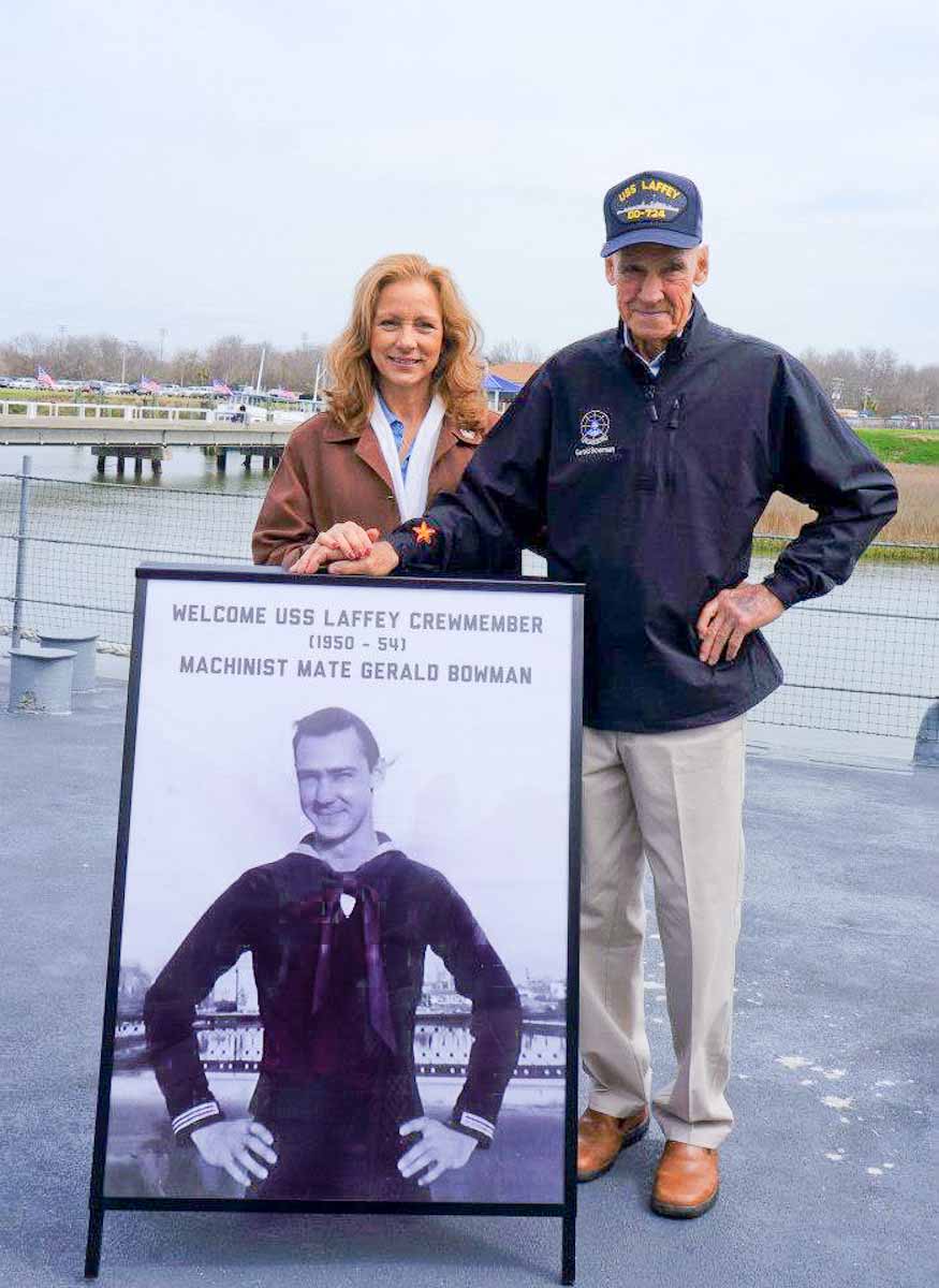 Gerald Bowman with his daughter