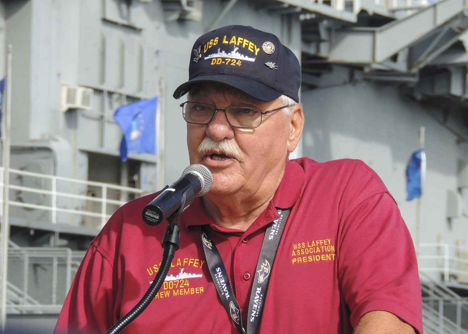 Sonny Walker aboard USS Laffey DD-724