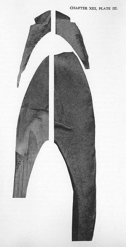 Naval Ordnance 1937, Chapter XIII — Plate III: Armor-piercing projectile hardness distribution (p. 329)