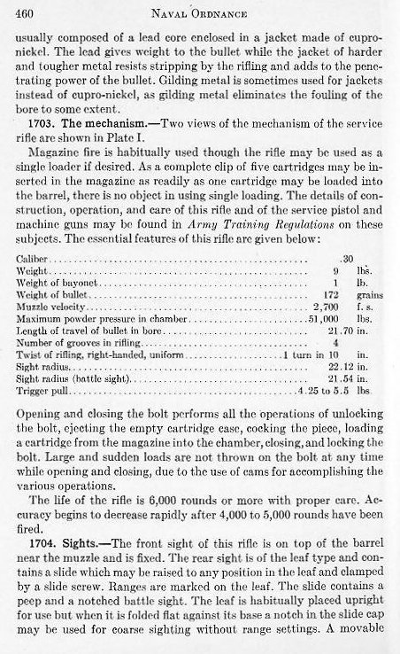 Naval Ordnance 1937, Chapter XVII: Small Arms — p. 460