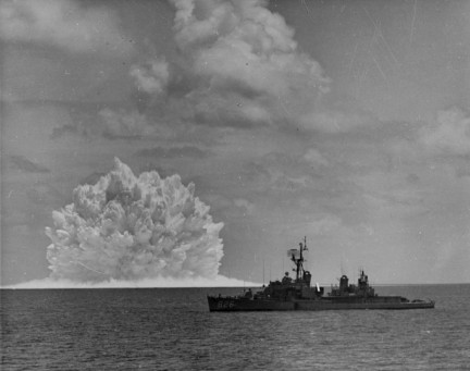 ASROC nuclear depth bomb detonation during 1962 sea test