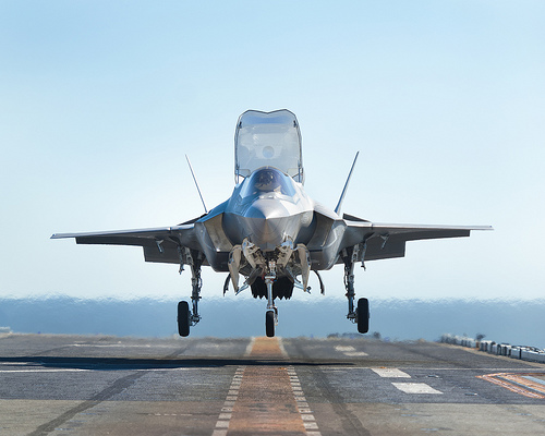 F-35B in STOVL mode